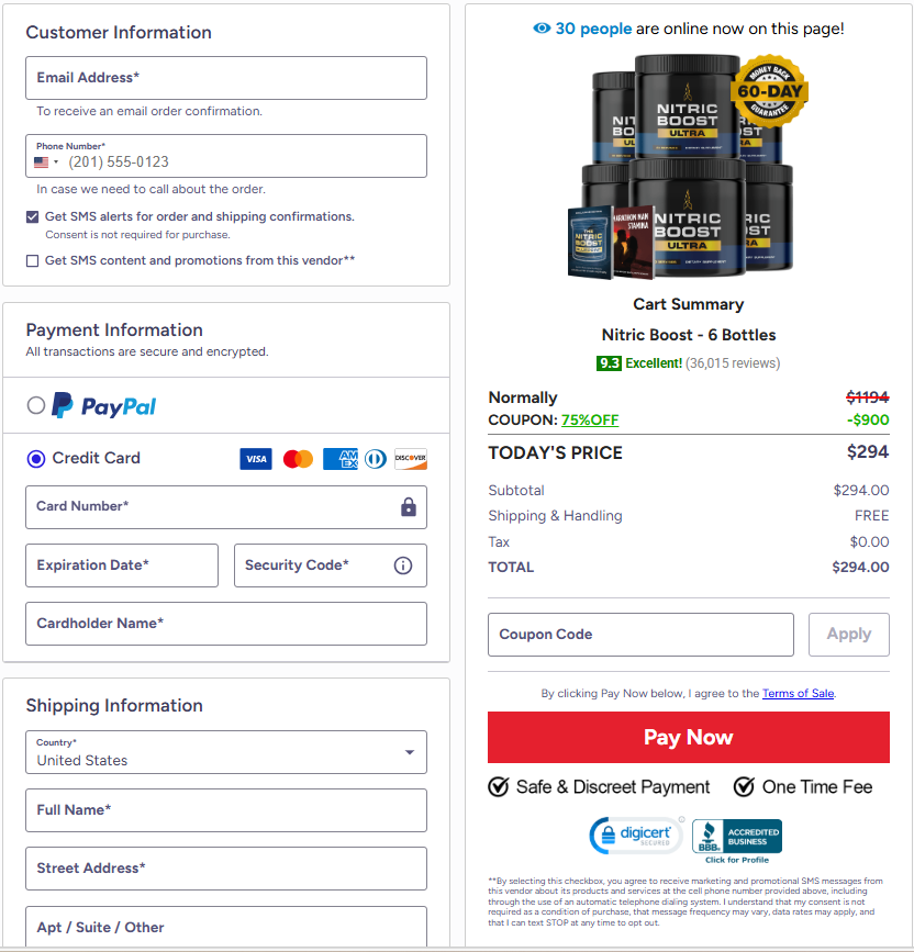 nitric-boost-Secure-CheckoutPage
